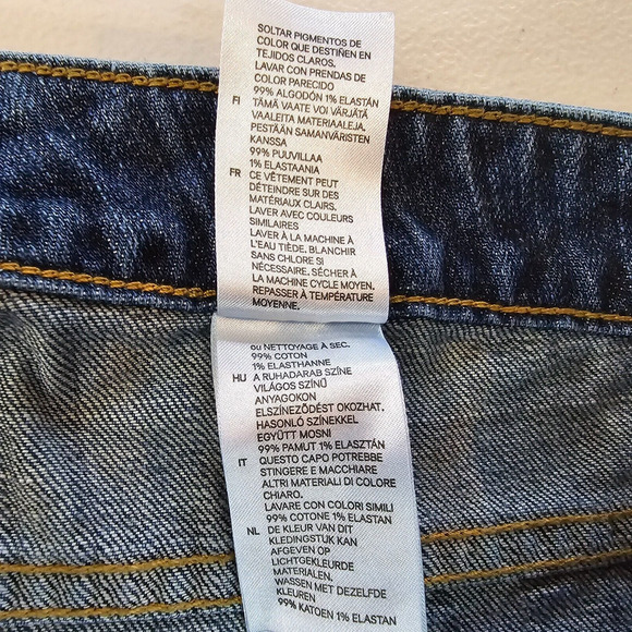 H&M L.O.G.G. Jeans Women's 33 Boot Cut High-Rise Blue Dark Wash - Picture 13 of 16